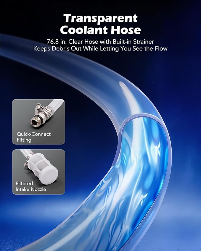 Orion Motor Tech Coolant Vacuum Refill Kit, Cooling System Vacuum Fill Tool with Leak Detector 5 Round Adapters 1 Conical Adapter, Radiator Coolant Fill Kit with Dual-Movement Gauge for Vacuum Leak