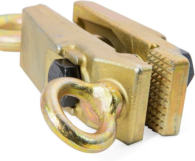 XtremepowerUS 5 Ton 2 Way Auto Body Clamp for Top & Straight Repair Tool Kit, Self-Tightening Frame Pull Clamp Grips