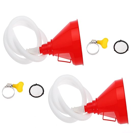 Wide Mouth Oil Funnel Flexible Fuel Funnel with Long Hose Funnels for Automotive Use Car Funnel for Engine Gas Gasoline Diesel Fluid Liquid (2)