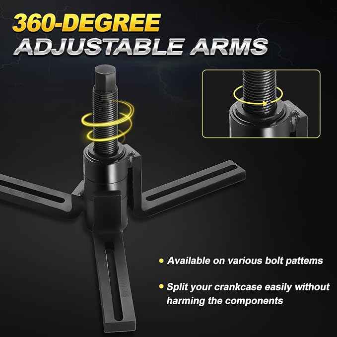 1177390001 Crankcase Splitter Separator and Crank Puller Installer Tool Kits Set Compatible with Honda Suzuki Kawasaki Yamaha