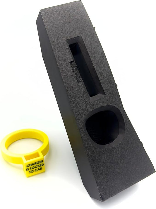 Door Dock for Tesla/J1772 Adapter for Model Y and Charger Locking Ring Bundle 2023-2025 (Yellow)