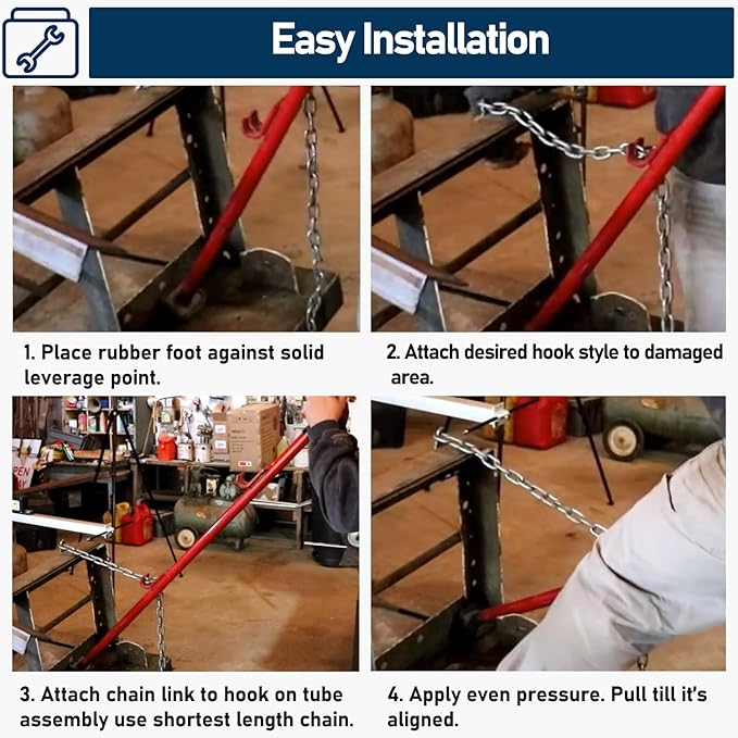 77175 Pulling Stick Tool for Car Repair (52" Long), Auto Body Puller Alignment Bar for Aligning Bumpers, Panels, Hoods, Decks and Brackets Pull Stick XL
