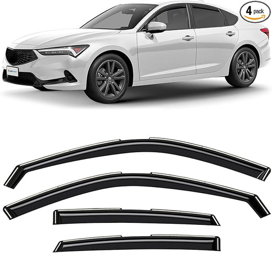 CLIM ART in-Channel Incredibly Durable Rain Guards for Acura Integra 2023-2026 Hatchback, Original Window Deflectors, Vent Window Visors, Vent Deflector, 4 pcs. - 623485