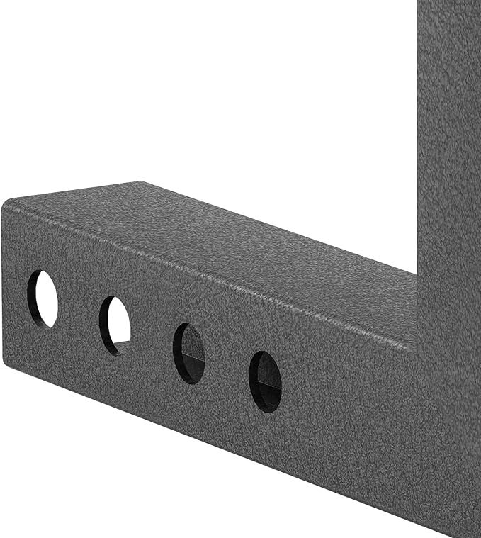 Tow Hitch 2 Inch, Trailer Hitch Extension Riser for 2-Inch Receiver, 6.6" Rise/Drop, Adjustable Lengths 5", 6", 8", 9", Solid Tube, 7500 lbs Capacity, Includes Bolt, Nut & Clip, Matte Black