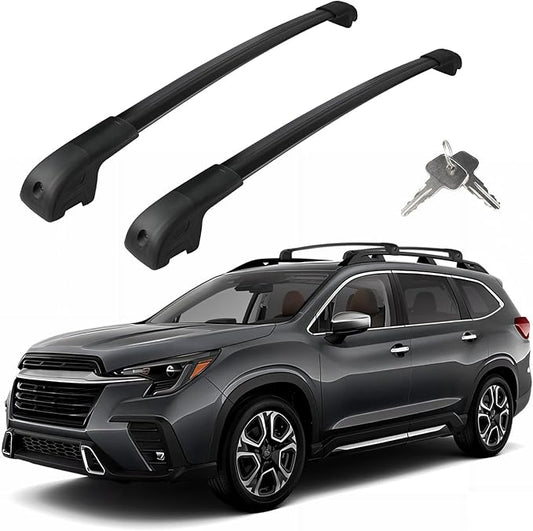 Roof Rack Cross Bars Compatible with Subaru Ascent 2019-2025, Adjustable Aluminum Heavy Duty 300 LBS Anti-Theft Lock Cargo Carrier Rooftop Crossbar Accessories for Bike, Basket, Snowboard, Luggage