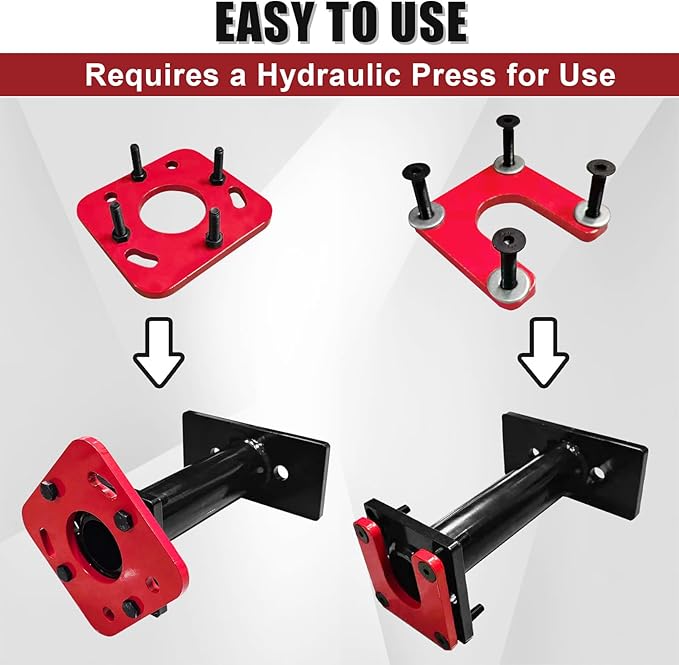 Rear Axle Bearing Puller and Installer Tool, Wheel Bearing Removal Tool with ABS Tone Ring Tool, Bearing Driver with Adapter Plate Compatible with Toyota 4Runner, Tundra, Hilux, Tacoma, T100
