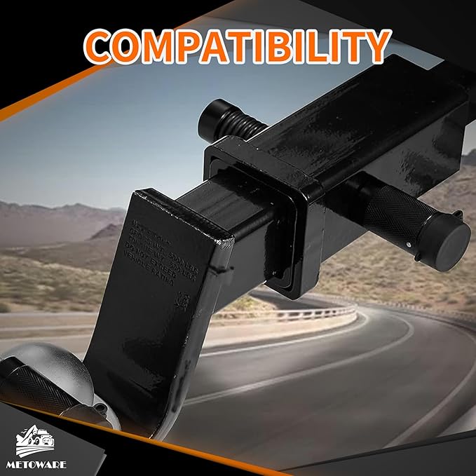 METOWARE Keyed Alike Trailer Hitch Receiver & Coupler Lock Kit fits Class III IV Receiver 5/8" Dia Pin Lock, 1/4” Dia 2-1/2" Trailer Coupler Lock for Latch-Type Couplers Latch-Type Couplers