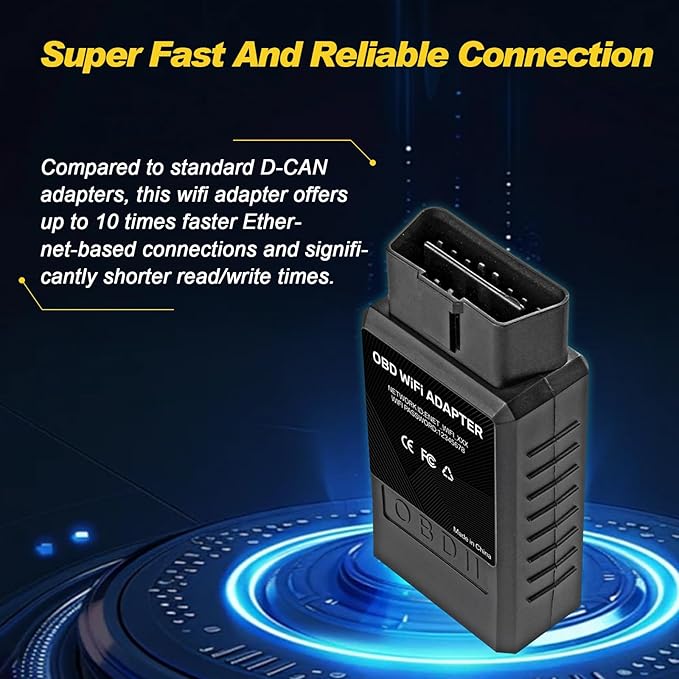 BM3 WiFi Adapter, Support Ethernet and WiFi to OBD2 Diagnostic&Coding Scanner Tool for BMW F/G/I/Mini Series,Compatible with BootMod3,BimmerCode,MHD,ISTA,Car Code Reader for iOS,Android,Windows