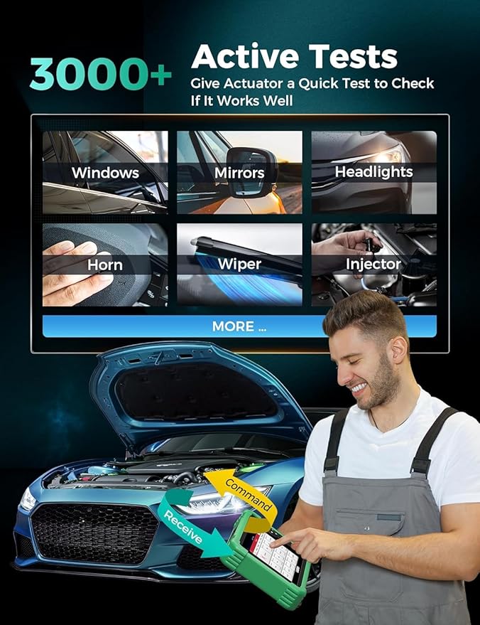 Launch X431 CRP919 EV 2025 Bidirectional Scan Tool, for Electric Vehicles New Energy Cars, All-in-One Full System Diagnostic Scanner, 43+ Reset, ECU Coding, CANFD&DOIP, FCA AutoAuth, 2Yrs Free Update