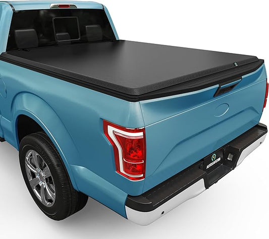 AUTOSAVER88 Soft Roll Up Truck Bed Tonneau Cover Fit for Ford F-150 2004-2014 (Excl. Raptor Series) 5.5ft Bed