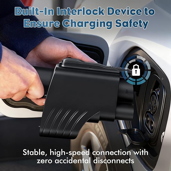 2-in-1 Tesla to CCS/J1772 Adapter DC/AC Fast Charging Converter for US Standard EVs, Compatible with Tesla Superchargers & Level 1/2/3 Charging Stations (Tesla to ccs/J1772)