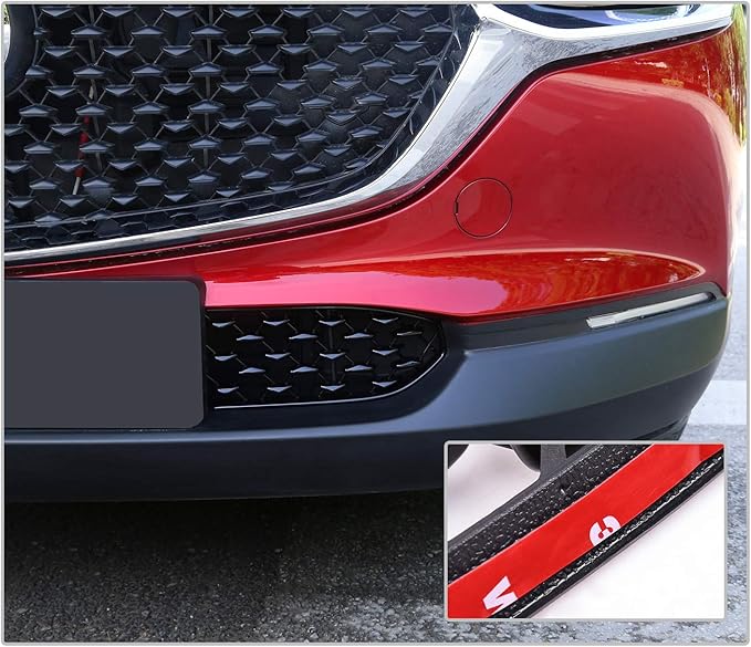 CDEFG CX-30 Front Grill Mesh Inserts Trims Front Grille Guard for 2019-2024 2025 Mazda CX-30 Car Exterior Accessories ABS Material(2PCS) (300MM for CX30 Grilles)