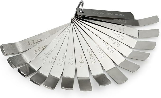 Feeler Gauge Jake Brake Tool Set for Volvo & Mack MP7 MP8 MP10 D12 D13 D16 Engine Intake & Exhaust Valve Adjustment Kit (14pc) Replaces 88880053 88880052 85111377