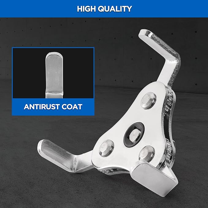 KZINO Oil Filter Removal Tool, Universal Oil Filter Wrench, Oil Filter Removal Tool Adjustable 2-1/2 to 4 inch & 3 to 5-1/2 inch, 1/2" Drive, Oil Filter Change Set (Flat)