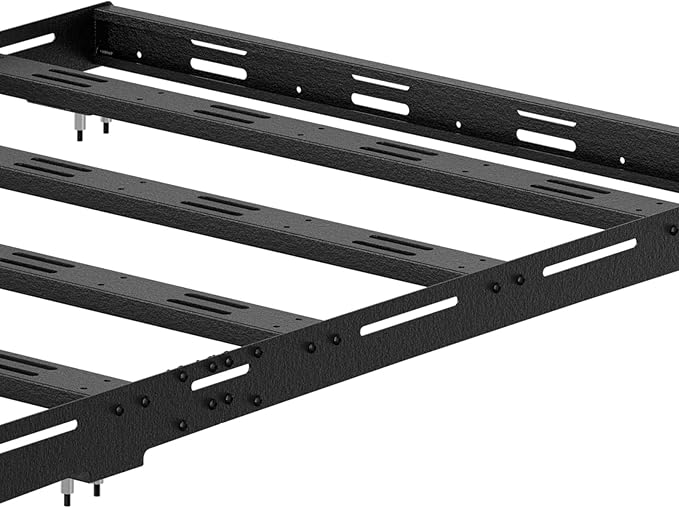 Roof Rack Cargo Basket Full Size Compatible with 2010-2024 Toyota 4Runner 5th Gen, Overland Rooftop Luggage Storage Holder, 800 LBS Platform Style Cargo Carrier for Outdoors Gear