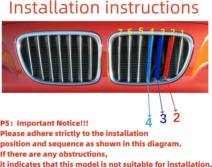 Automotive Grille Inserts for BMW X1 E84 2009-2015(7-Beam), Front Grill Accessories