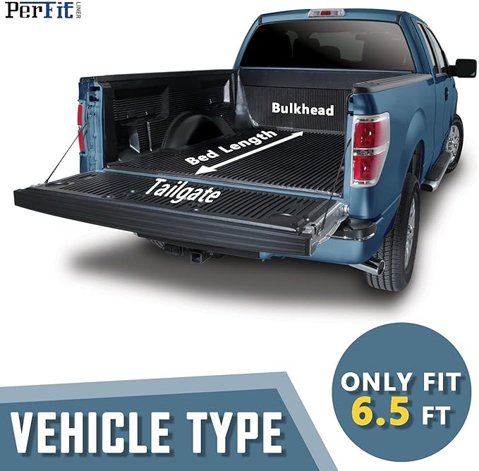 Perfit Liner Soft Roll Up Truck Bed Tonneau Cover Compatible with 6.5 FT 2007-2013 Chevy Silverado GMC Sierra 1500, 2007-2014 Silverado Sierra 2500 3500 HD