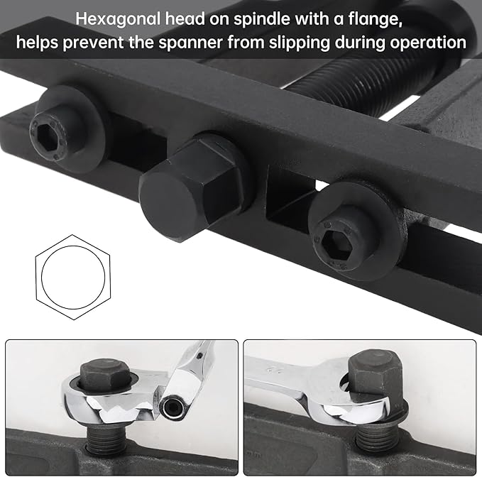 ChgImposs Universal Two Jaw Carbon Steel Bearing Puller for Flywheel/Removal Small Bearing/Timing Belt Pulley with Chrome Vanadium Steel Support Foot, Heavy Duty Bearing Removal Tool