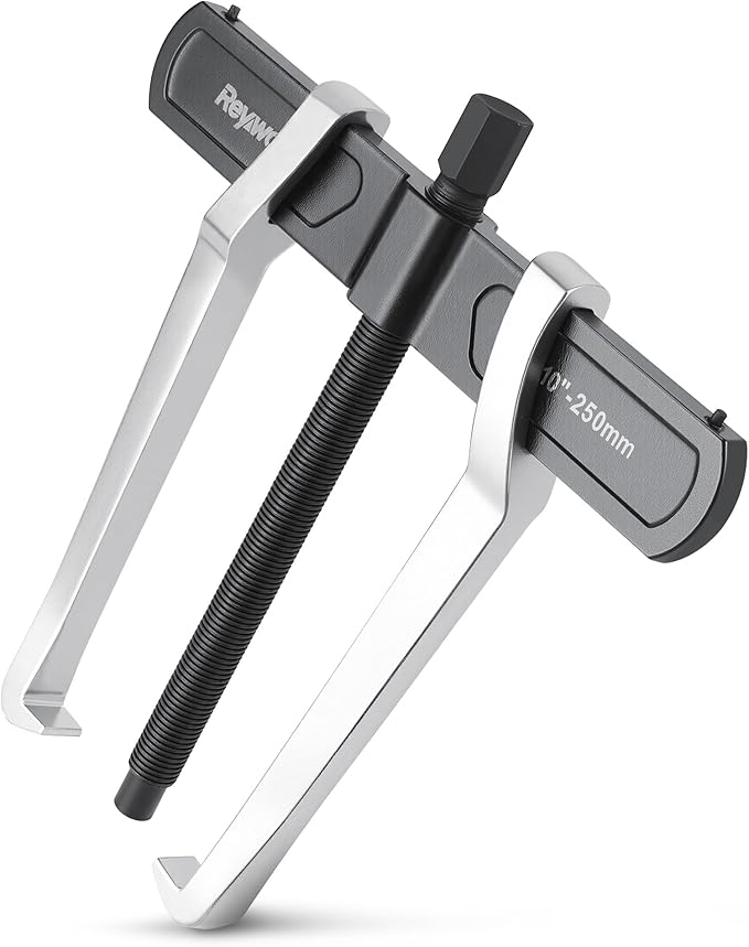 2-Jaw Reversible Gear Puller for External (8.2" Max) & Internal (10.5" Max) Pulling, Heavy-Duty Bearing, Flywheel, Pulley and Gear Remover Tool, Adjustable CR-V Steel