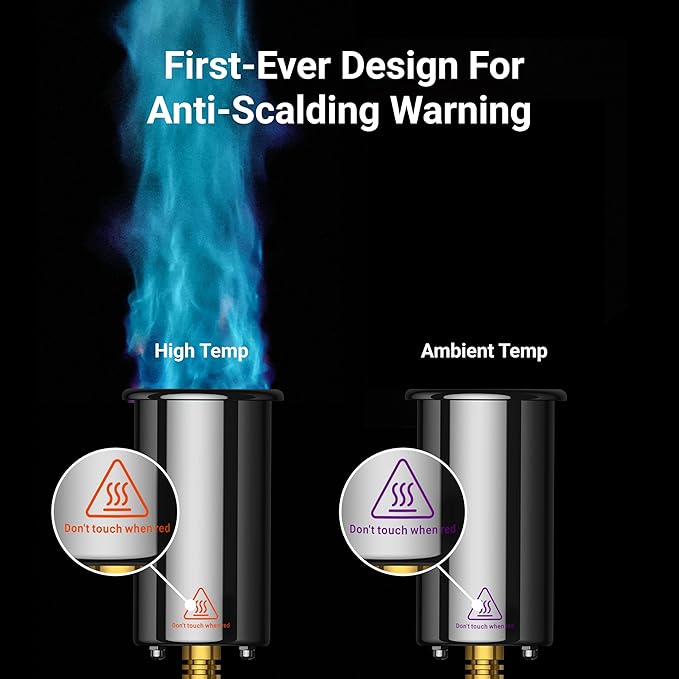 ThermoMaven Powerful Propane Torch, Kitchen Culinary Cooking Torch Lighter, Adjustable Blow Torch for Sous Vide Searing Steak, BBQ, Campfire Charcoal Starter, Gas Welding Kit, Blue (Tank Not Included)