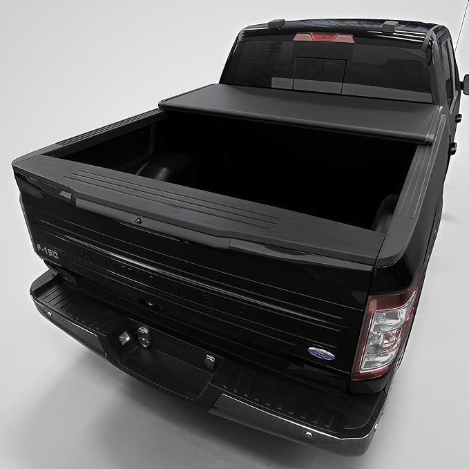 Low Profile Tri-Fold Truck Bed Tonneau Cover Fits 2004-2014 Ford F-150 | 5'5" (67") Bed | CFLPX013