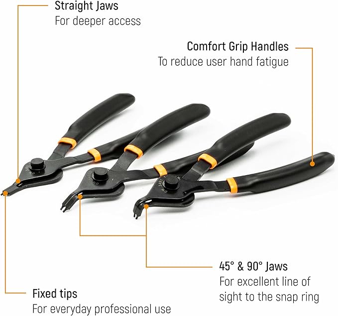 GEARWRENCH 12 Pc. Snap Ring Plier Set - 3495