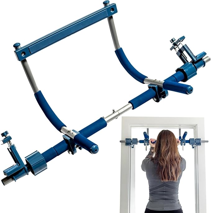 Gym1 Pull Up Bar for Doorway | Door Frame | No Screws Installation for Upper Body Fitness Workout at Home Gym | Made from Professional-Grade Steel