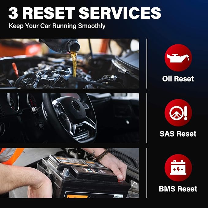 Launch CR629 OBD2 Scanner 2025 Scan Tool with Reset Oil/BMS Service+Live Data, Professional Mechanic Full OBDII Diagnostic Code Reader for Read/Clear DTCs Lifetime Free Update