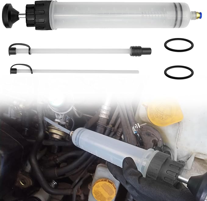 500CC Fluid Extractor Automotive Syringe Oil Extractor Pump Fuel Extraction & Filling Pump Fluids Suction Pump Manual Vacuum Fluid Transfer Pump