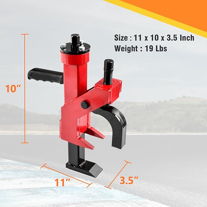 Pneumatic Bead Breaker Heavy Duty Tire Change Tool, Tire Scraping Machine Effortless Tire Changing for Car Trucks Tractor ATV RV - Red