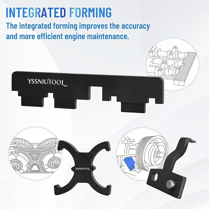 Engine Timing Tool Kit, Crankshaft and Camshaft Timing Belt Locking Alignment Tool Set Compatible with Ford Focus Escape Transit Volvo S60 S80 V60 V70 More for 1.5L 1.6L VCT Engines