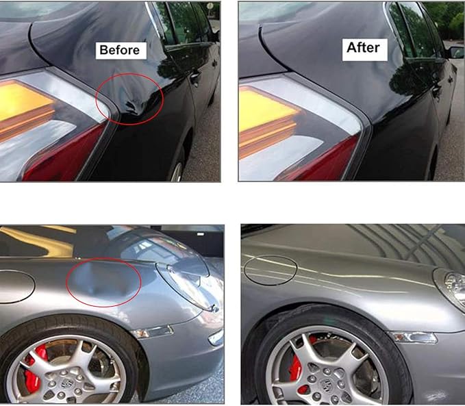 WHDZ Rods Auto Body Dent Repair Hail Damage Removal Tools Dent Hammer for Door Dings Hail Repair and Dent Removal (6 Pieces)