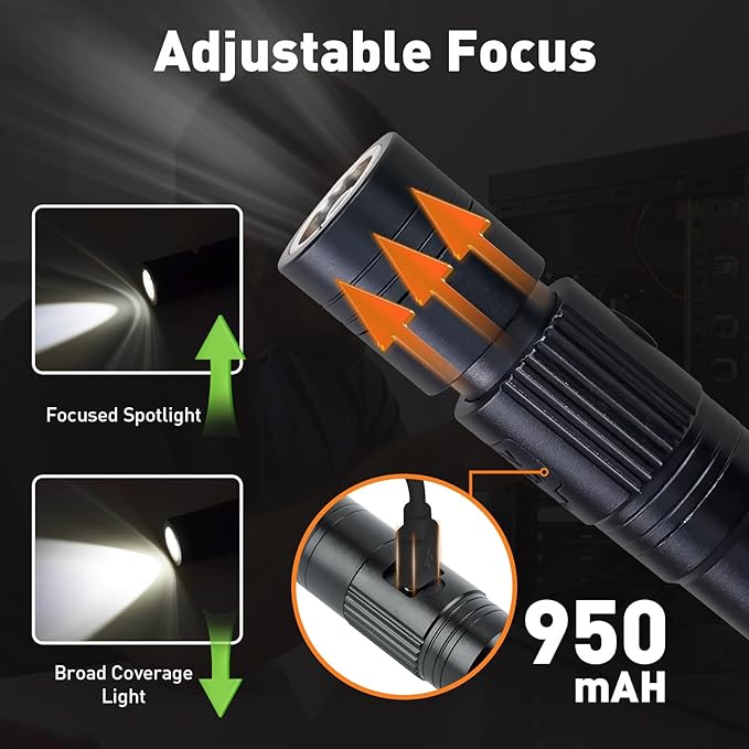 Gifts for Him, Rechargeable Magnetic Pickup Tool, Telescoping Magnetic Flashlight Pick Up Tool, Christmas Stocking Stuffers for Men Adults, Cool Gadgets Birthday Gifts for Men, Husband, Boyfriend