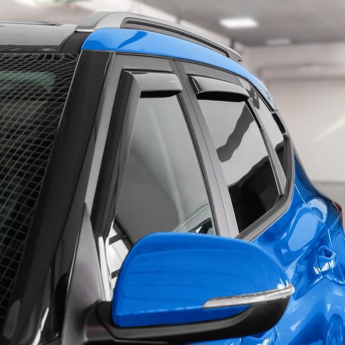 Goodyear Shatterproof in-Channel Window Deflectors for Kia Seltos 2021-2026, Rain Guards, Window Visors for Cars, Vent Deflector, Car Accessories, 4 pcs - GY007951