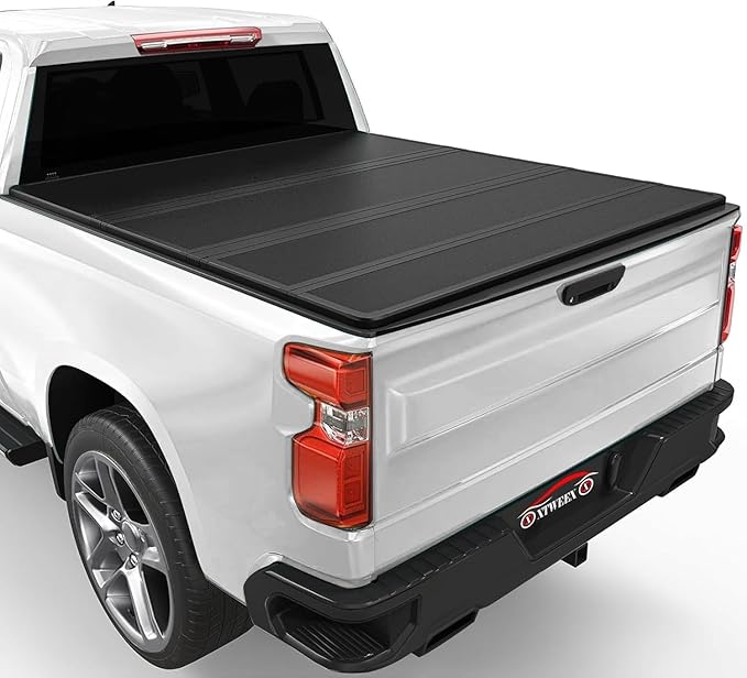 Hard Quad-fold Truck Bed Tonneau Cover Compatible with 6.9 FT (82.2") 2020-2026 Chevy Silverado/GMC Sierra 2500/3500 HD Fleetside Bed