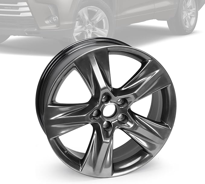 New 19" x 7.5'' Aluminum Alloy Replacement for OE Wheel Rim Compatible with Toyota Highlander 2014-2019, Fits for Front or Rear Wheel
