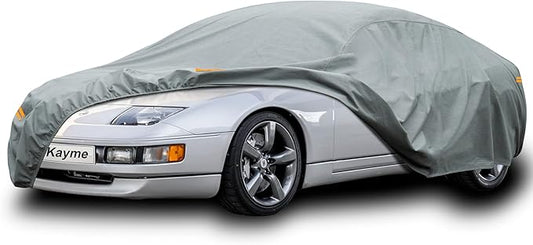 Kayme Heavy Duty Car Cover Custom Fit Nissan 300 ZX (1984-1995) Waterproof All Weather for Automobiles, Full Exterior Covers Sun Rain UV Protection.（Deliver About 3-10 Days）