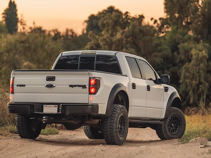 RockTrix RT110 18 inch Wheel Compatible with 2009-2024 Ford F150 18x9 6x135 Wheels (-12mm Offset, 4.5in Backspace) 87.1mm Bore, Black Wheels, Also fits 2022+ Bronco Raptor Rims