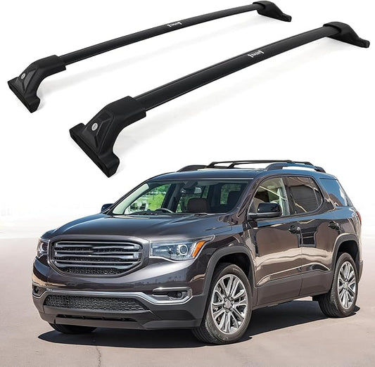 265lbs Lockable Heavy Duty Roof Rack Cross Bar for GMC Acadia 2017-2023 Cargo Bar Multi Functional Design for Bike Kayak Luggage