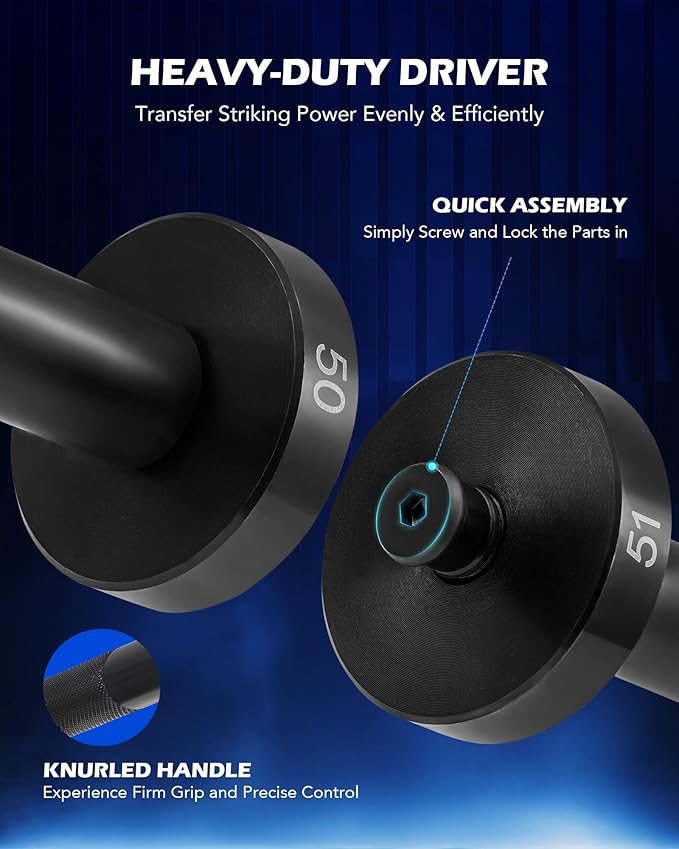 Orion Motor Tech 2 in 1 Blind Hole Bearing Puller & Bushing Press Kit, Complete Bearing & Bushing Service Kit with Bearing Race and Seal Puller, Bushing Driver Tools, Wheel Bearing Removal Tool Set