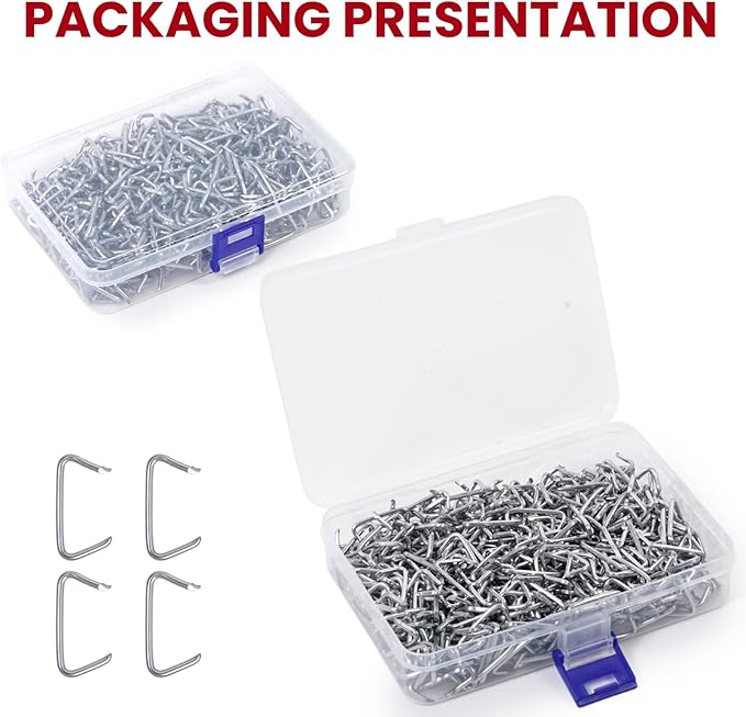 470Pcs Hog Rings, 3/4" Galvanized Hog Rings Upholstery, Hog Ring kit, Hog Ring for Furniture Upholstery, Auto Upholstery, Animal Pet Cages, Sausage Casings, Fencing