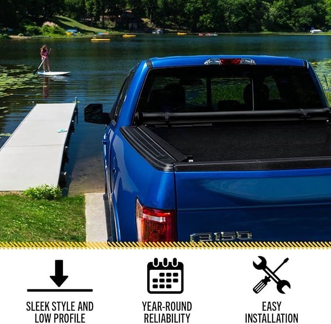 RealTruck TruXedo Lo Pro Soft Roll Up Truck Bed Tonneau Cover | 579101 | Fits 2017 - 2024 Ford F-250/350/450 Super Duty 6' 10" Bed (81.9")