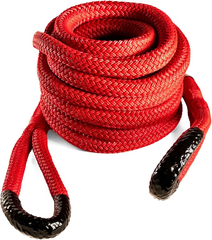 Yankum Kinetic Recovery Rope - Heavy Duty 1" x 30' Tow Rope, Off-Road & Vehicle Recovery, Kinetic Energy Ropes for 4x4, Jeep, and Trucks, Made in USA – Rattler Series