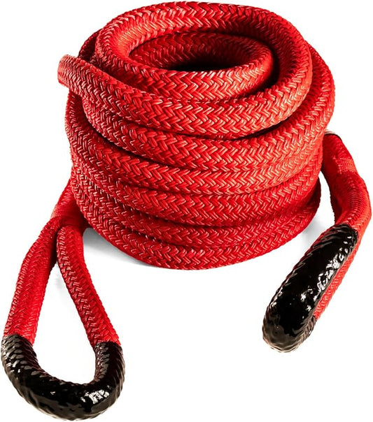 Yankum Kinetic Recovery Rope - Heavy Duty 1" x 30' Tow Rope, Off-Road & Vehicle Recovery, Kinetic Energy Ropes for 4x4, Jeep, and Trucks, Made in USA – Rattler Series