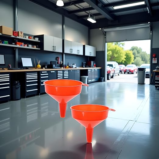 2Pcs Filling Funnel Spout Pour Engine Oil Tool Petrol for Car for Car Motorcycle Truck Vehicle, Oil System Tools