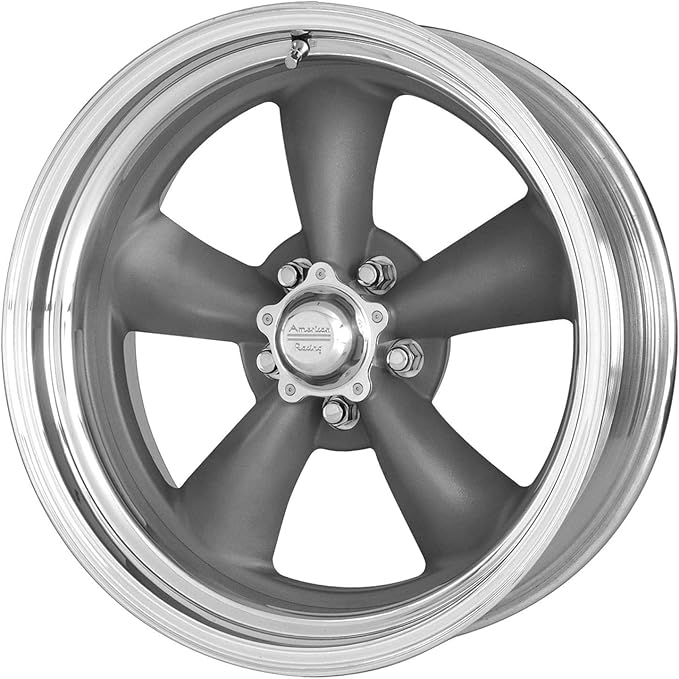 Classic Torq Thrust II Wheel, 15 x 7 and Chrome Acorn Nuts, 7/16