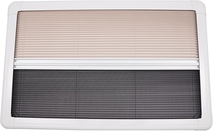 RV Push Out Window - 36" W x 22" H RV Exit Window Replacement, Aluminum RV Exit Window with Screen, RV Emergency Window for RVs Trailer Pickup Trucks