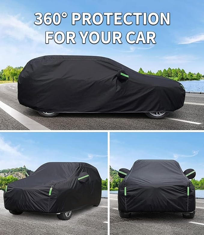 Custom-Fit for BMW Car Cover, Automobiles All Weather Waterproof, Car Cover All Weather Snowproof UV Protection Windproof Outdoor Full car Cover (for BMW i3)