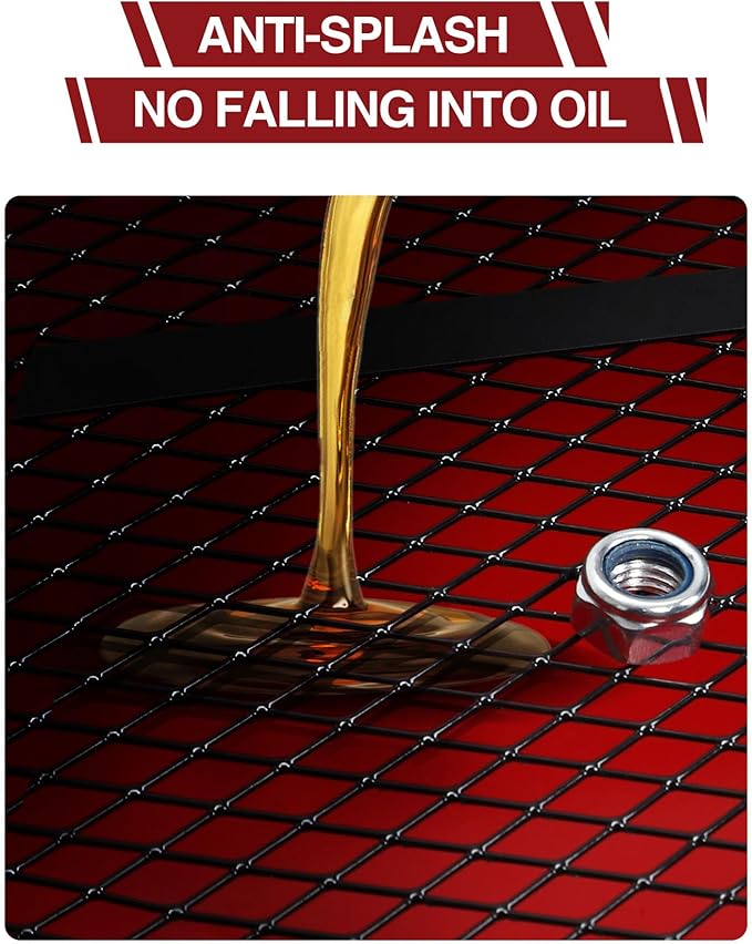 Low Profile Oil Drain Pan, 20 gal Electric Oil Drain Pan with Pump 110V Electric Pump, 8 ft Hose & Folding Handle, Rolling Cart for Cars, Trucks, Buses, RVs