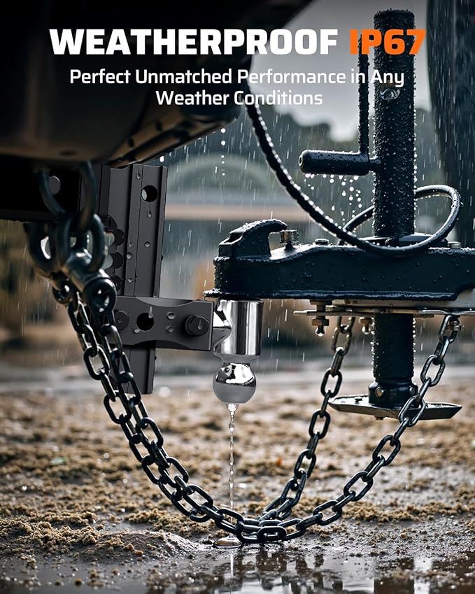 Ehaho Adjustable Trailer Hitch,Drop Hitch 2 Inch Receiver Heavy Duty Aluminum Tow Hitches with 8 Inch Drop/Rise for Truck